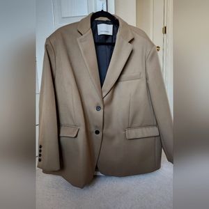 The Frankie Shop Oversized Boyfriend Blazer - Desert Taupe
